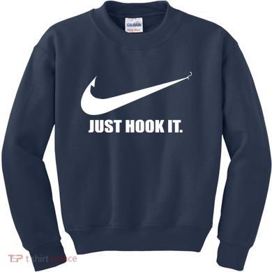 Just Hook It Funny Fishing Kids Sweatshirt