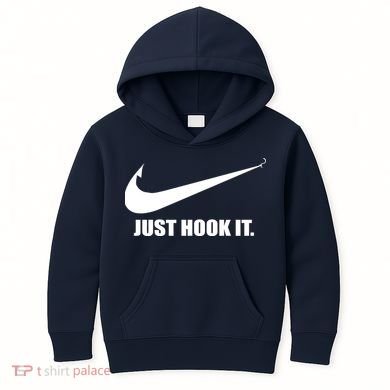 Just Hook It Funny Fishing Kids Hoodie