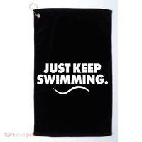 Just Keep Swimming Golf Towel thumb 0