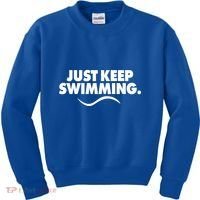 Just Keep Swimming Kids Sweatshirt thumb 0