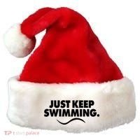 Just Keep Swimming Santa Hat thumb 0