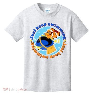 Just Keep Swimming Fish Kids T-Shirt