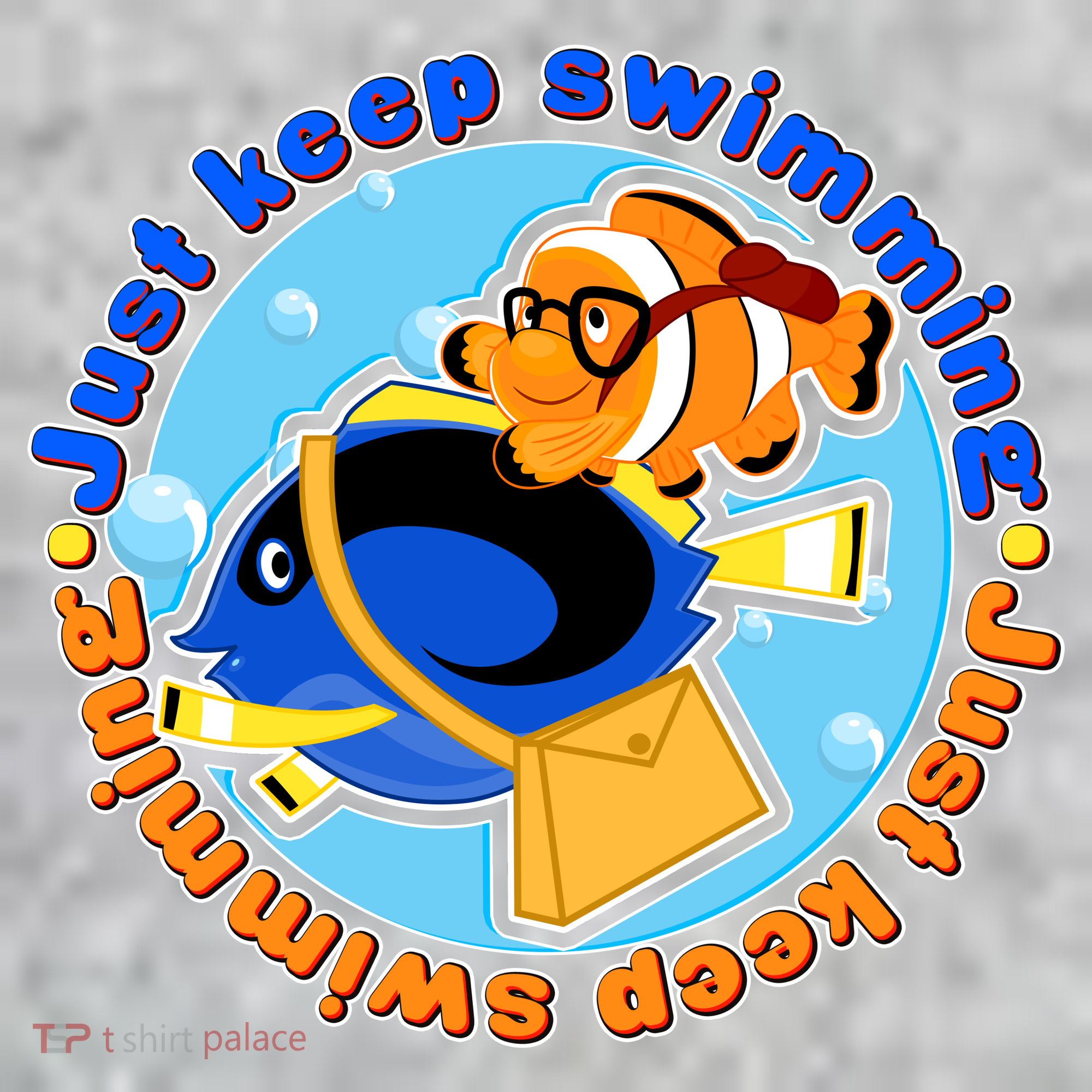 Just Keep Swimming Fish Kids T-Shirt