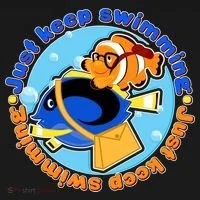 Just Keep Swimming Fish Doggie Tank thumb 4
