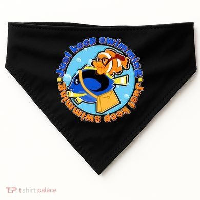 Just Keep Swimming Fish USA-Made Doggie Bandana