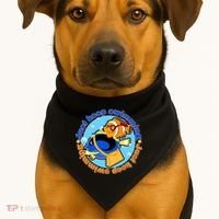 Just Keep Swimming Fish USA-Made Doggie Bandana thumb 1