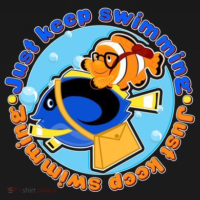 Just Keep Swimming Fish Infant Fleece One Piece