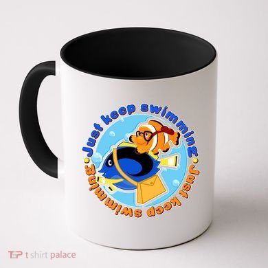 Just Keep Swimming Fish Coffee Mug