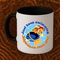 Just Keep Swimming Fish Coffee Mug thumb 2