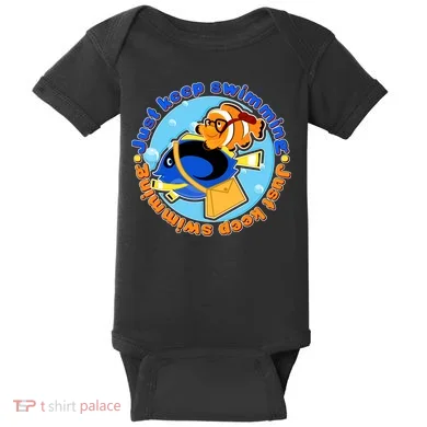 Just Keep Swimming Fish Baby Bodysuit