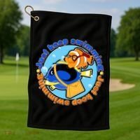 Just Keep Swimming Fish Golf Towel thumb 1