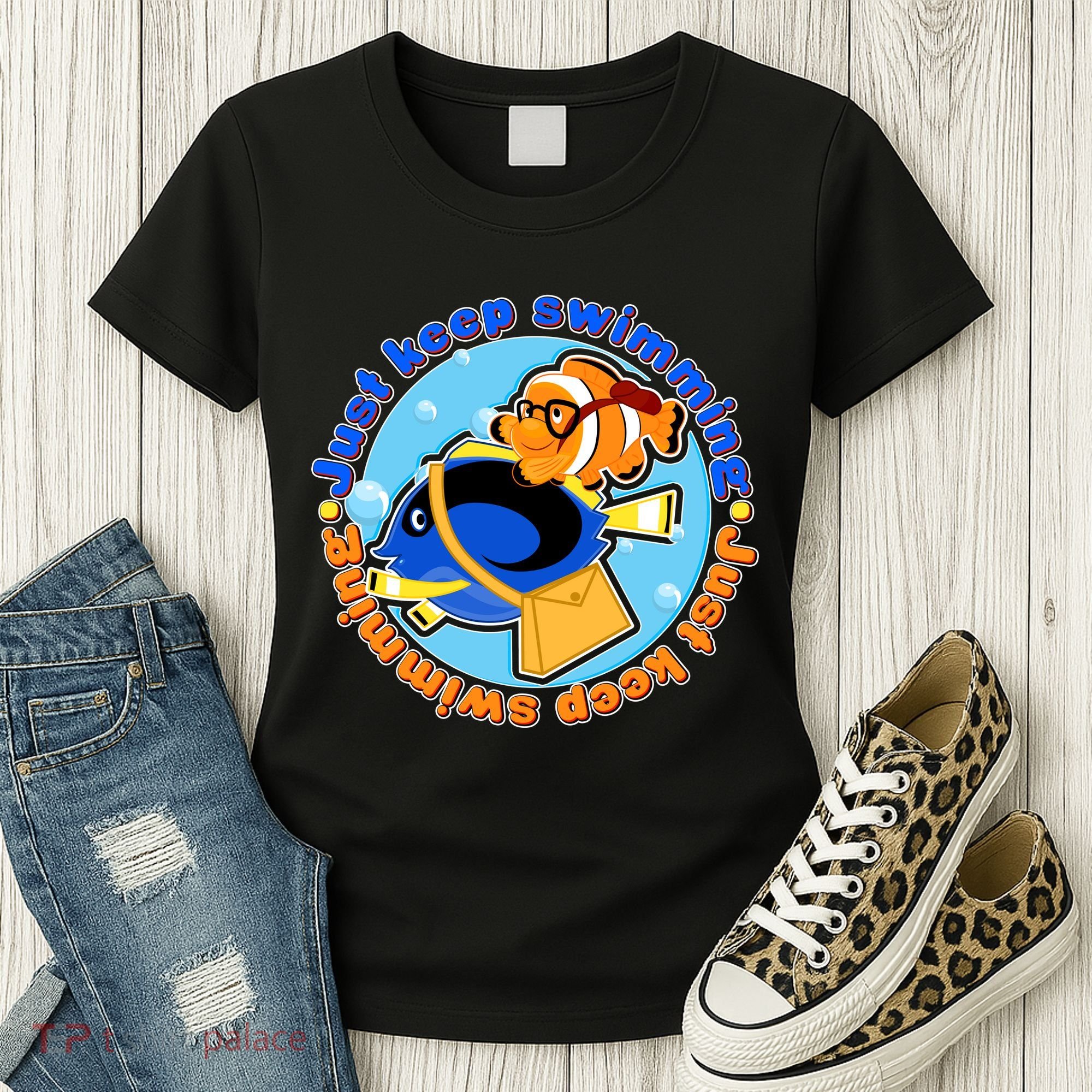 Just Keep Swimming Fish Women's T-Shirt