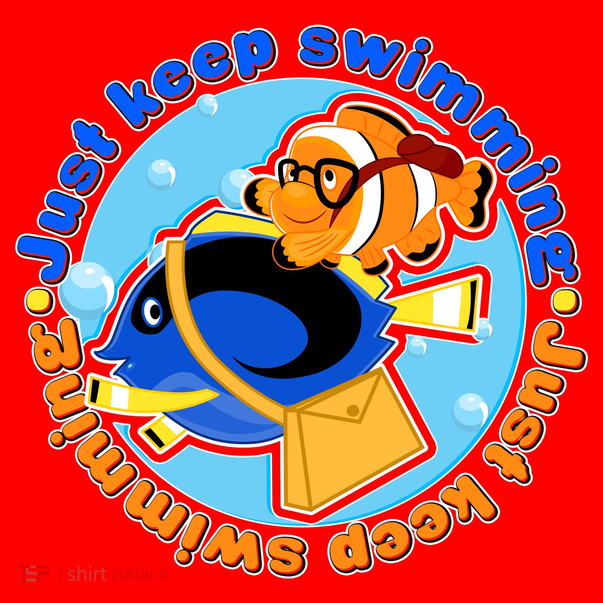 Just Keep Swimming Fish Santa Hat
