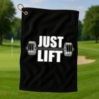 Just Lift Gym Workout Golf Towel thumb 1