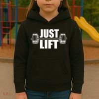 Just Lift Gym Workout Kids Hoodie thumb 3