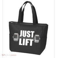 Just Lift Gym Workout Tote Bag thumb 3