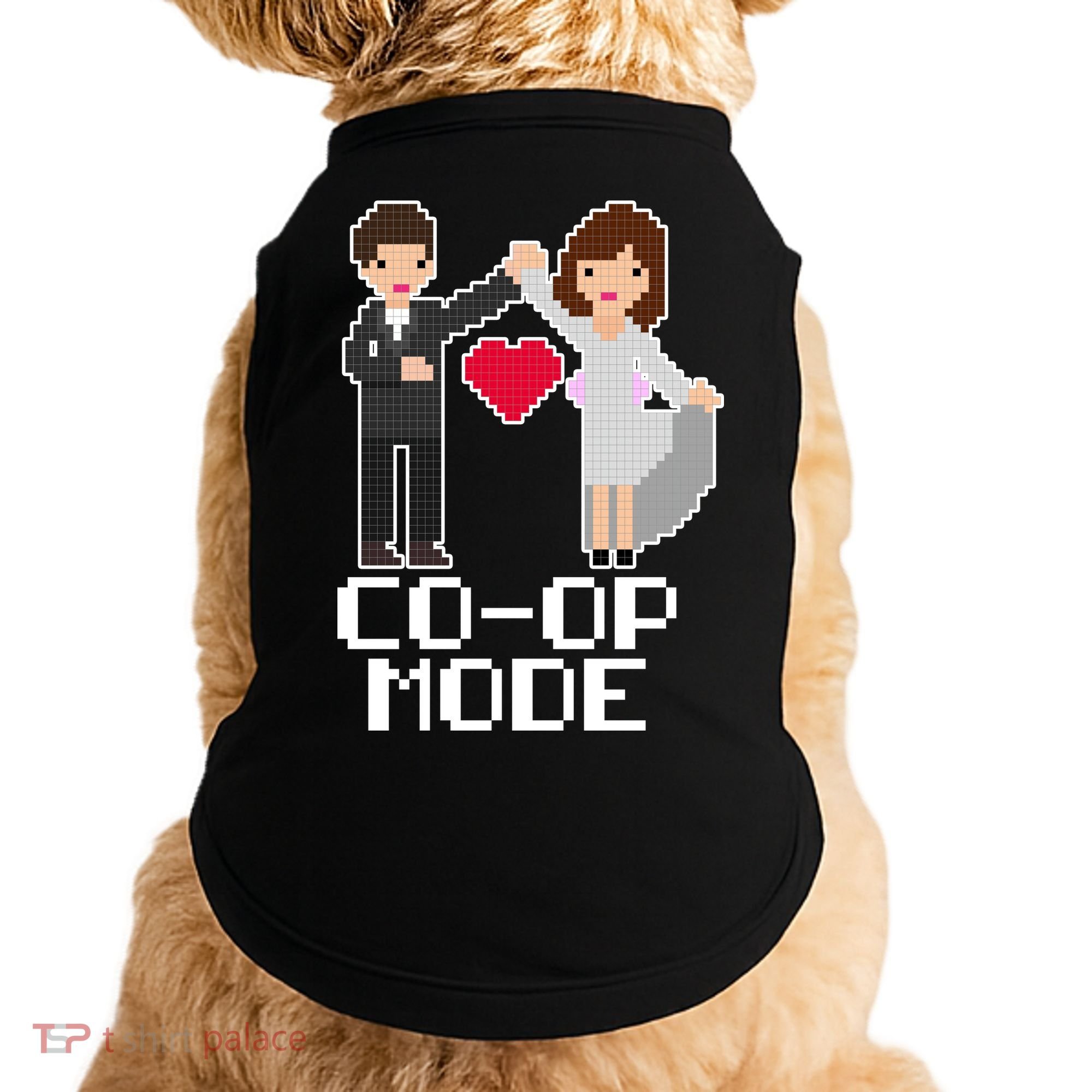 Just Married Co-op Mode Funny Marriage Doggie Tank