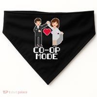Just Married Co-op Mode Funny Marriage USA-Made Doggie Bandana thumb 0