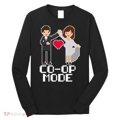 Just Married Co-op Mode Funny Marriage Long Sleeve Shirt
