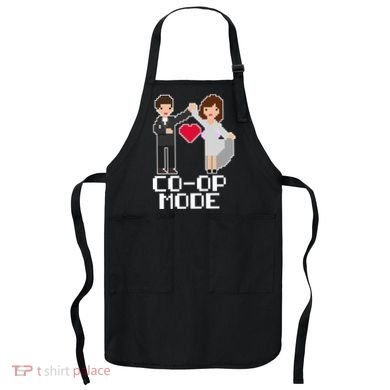Just Married Co-op Mode Funny Marriage Apron
