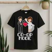 Just Married Co-op Mode Funny Marriage T-Shirt thumb 2