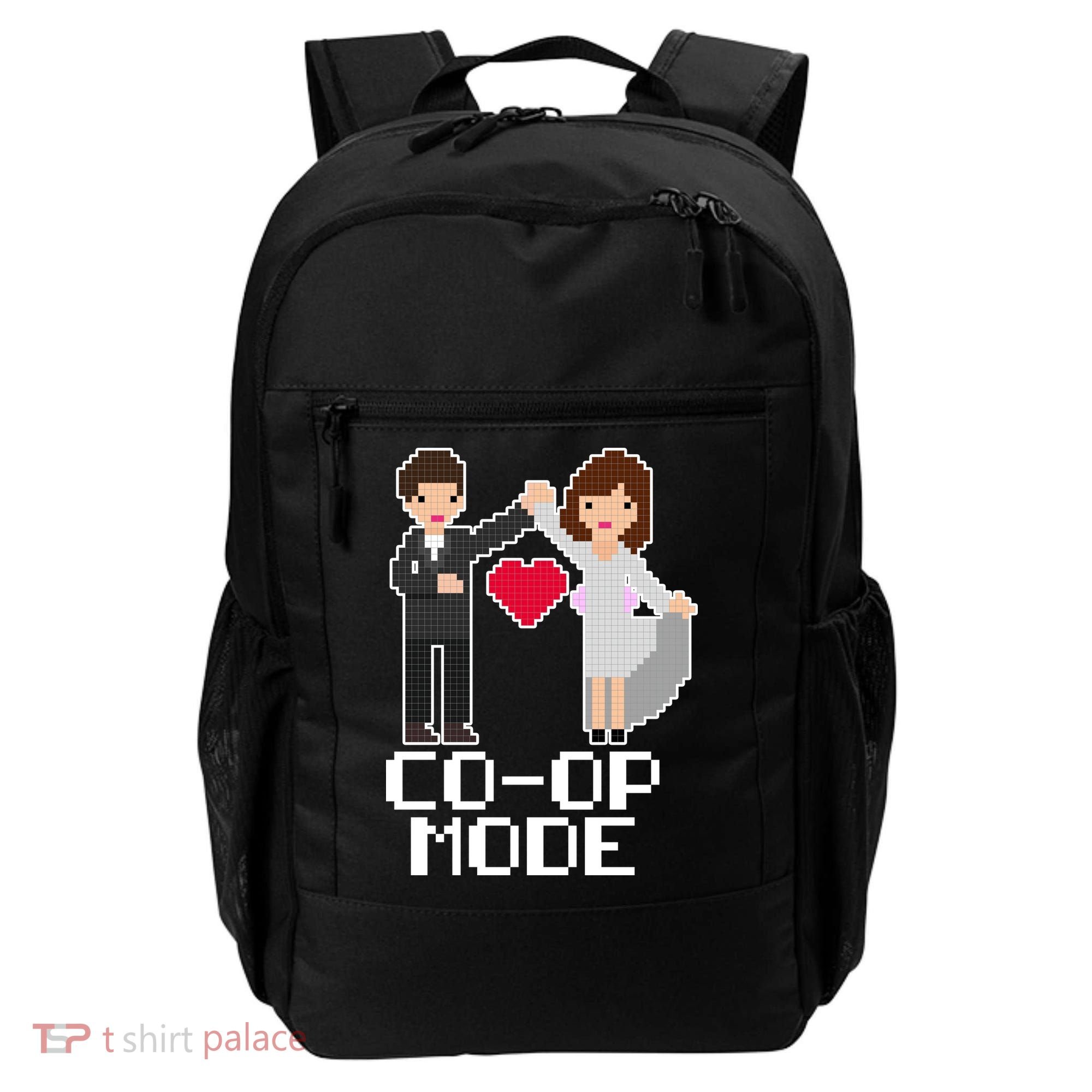 Just Married Co-op Mode Funny Marriage Backpack
