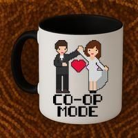 Just Married Co-op Mode Funny Marriage Coffee Mug thumb 2