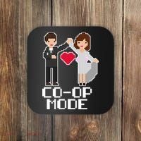 Just Married Co-op Mode Funny Marriage Coaster thumb 0