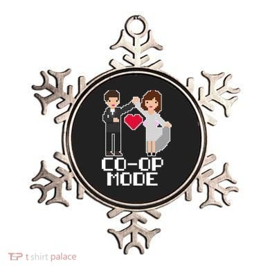 Just Married Co-op Mode Funny Marriage Ornament