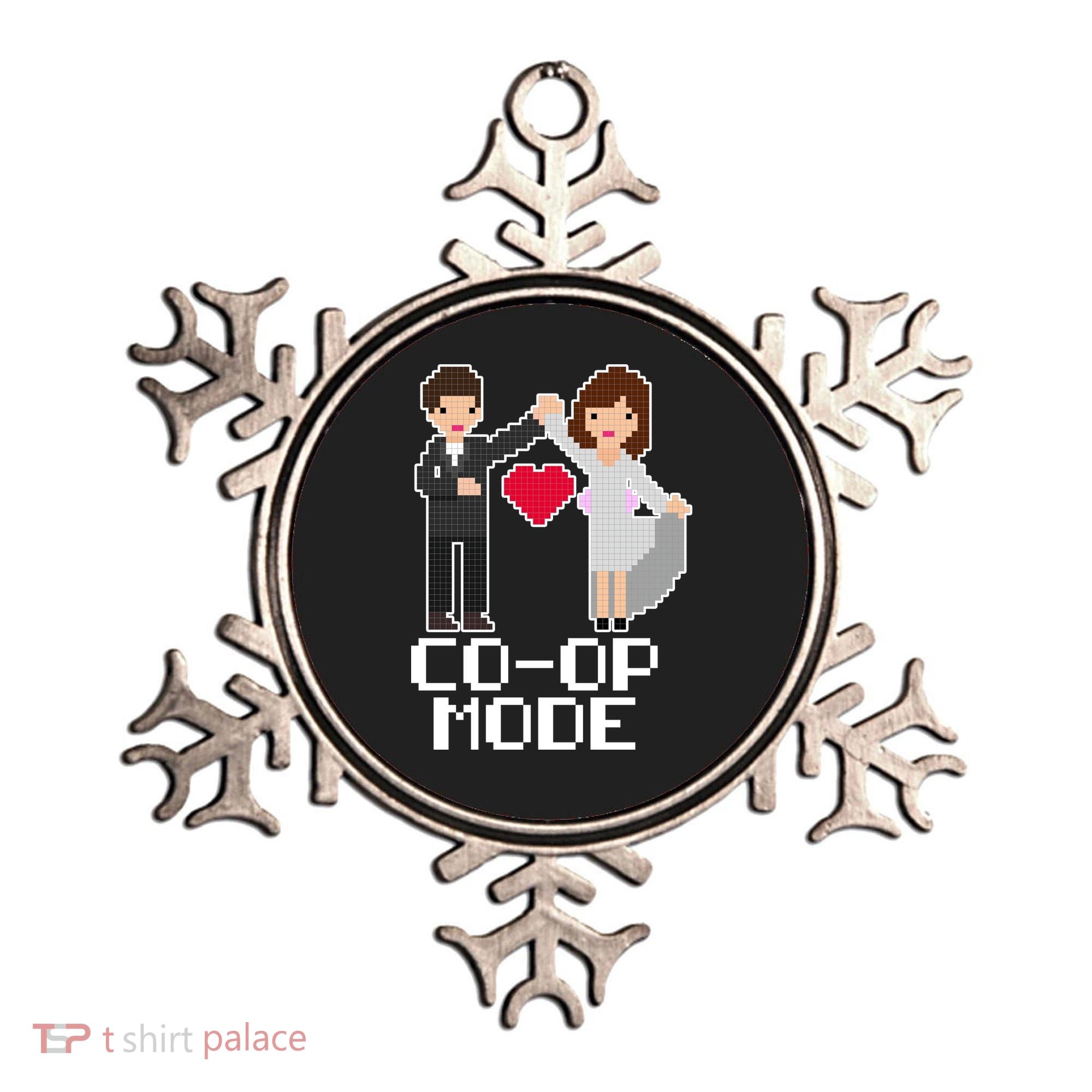 Just Married Co-op Mode Funny Marriage Ornament