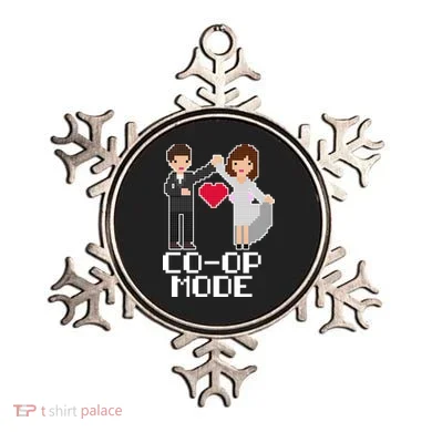Just Married Co-op Mode Funny Marriage Ornament