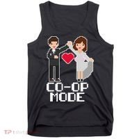 Just Married Co-op Mode Funny Marriage Tank Top thumb 0