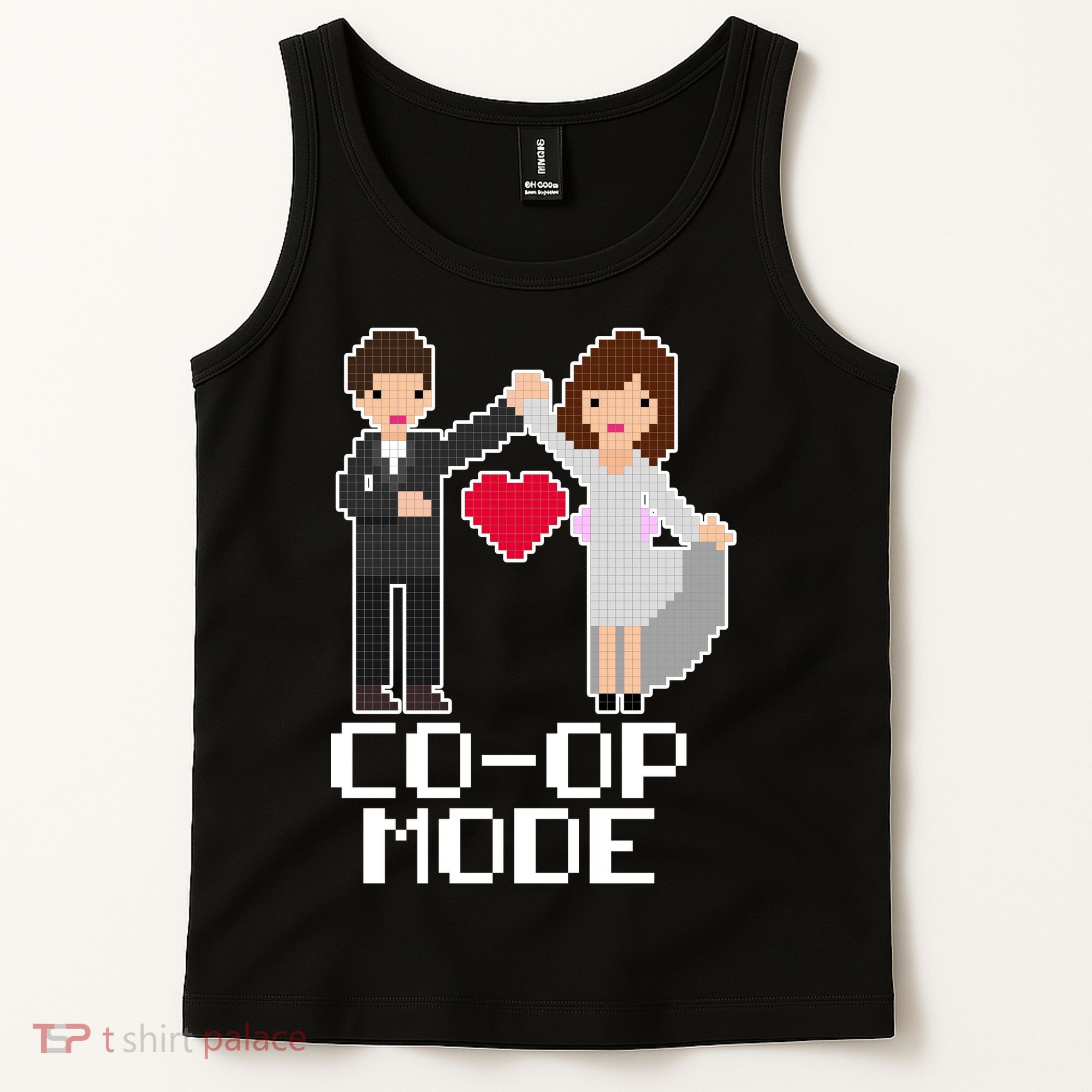 Just Married Co-op Mode Funny Marriage Tank Top