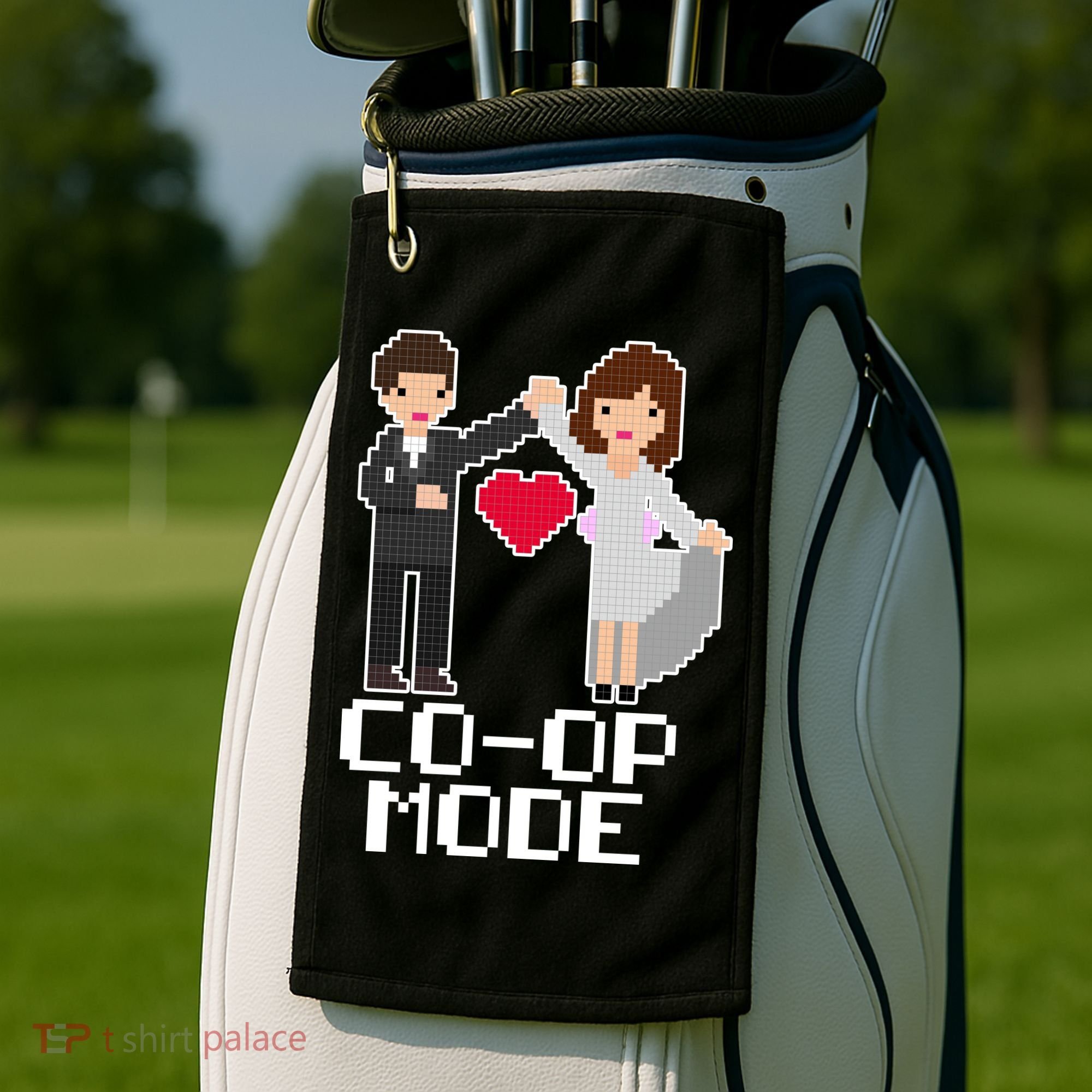 Just Married Co-op Mode Funny Marriage Golf Towel