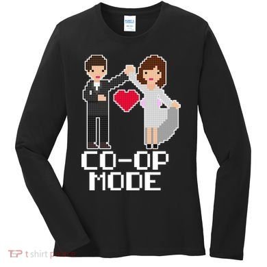 Just Married Co-op Mode Funny Marriage Women's Long Sleeve Shirt