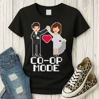 Just Married Co-op Mode Funny Marriage Women's T-Shirt thumb 3