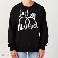 Just Married Ring Logo Women's Sweatshirt thumb 0