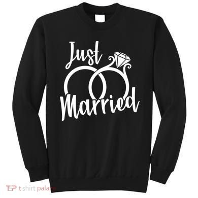 Just Married Ring Logo Sweatshirt