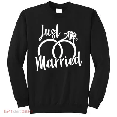 Just Married Ring Logo Sweatshirt