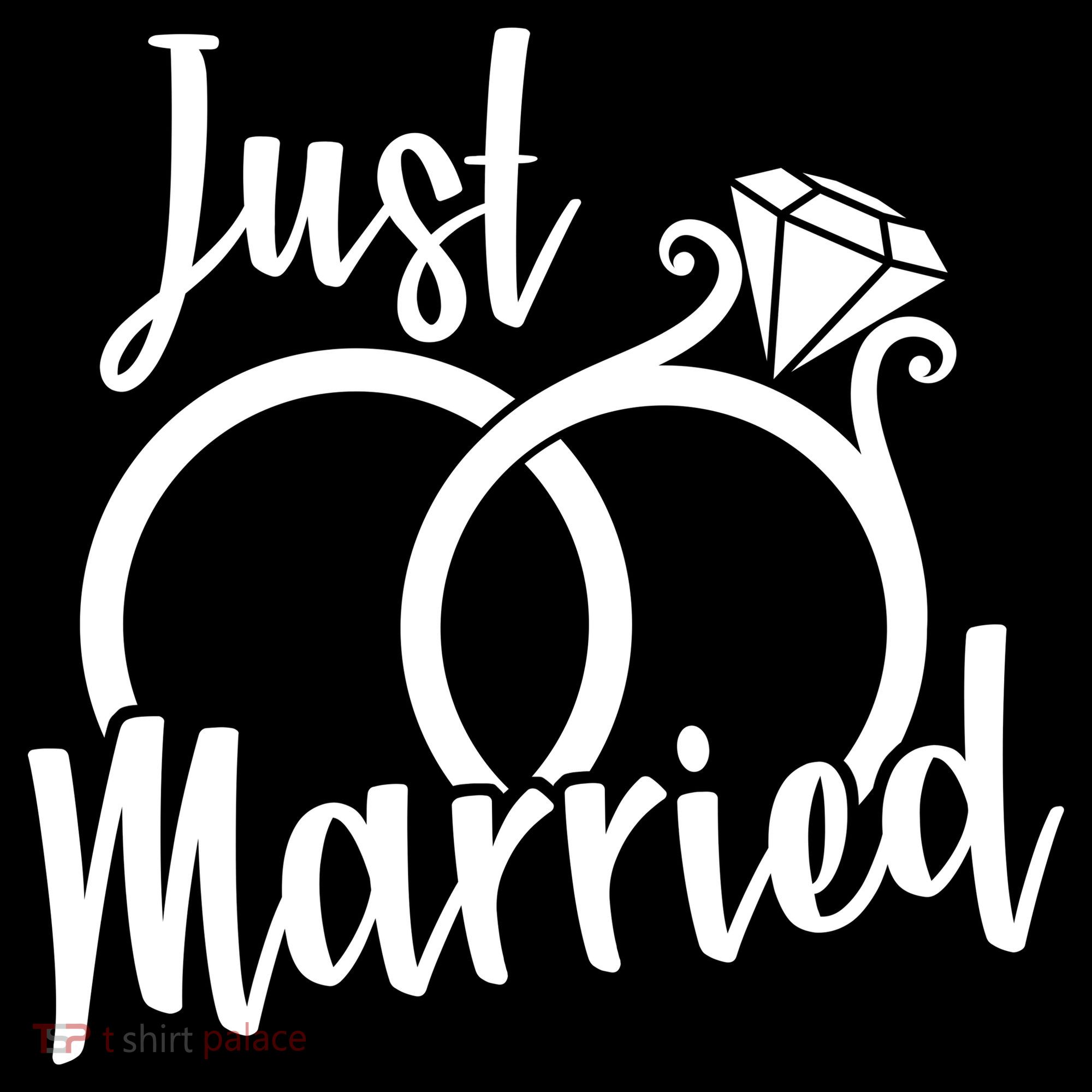 Just Married Ring Logo Sweatshirt