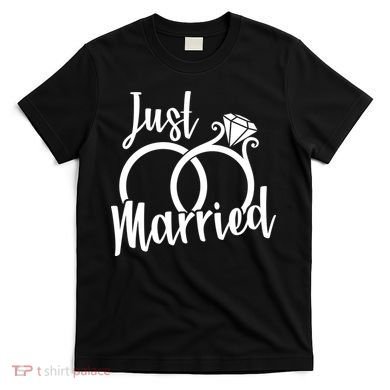 Just Married Ring Logo T-Shirt