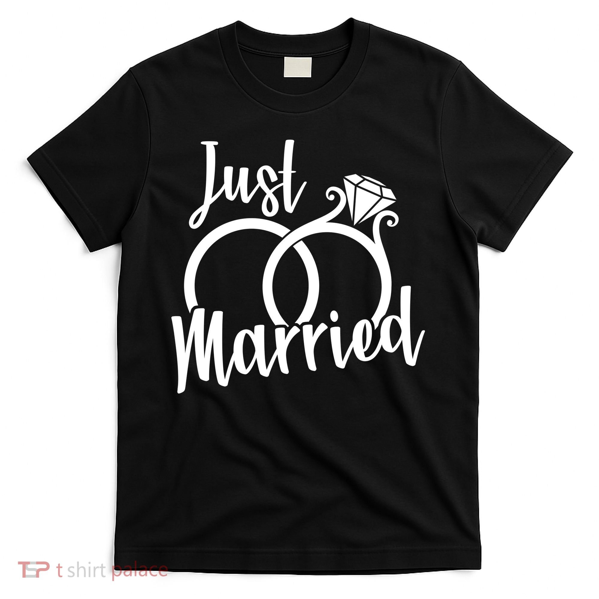 Just Married Ring Logo T-Shirt