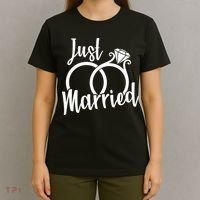 Just Married Ring Logo T-Shirt thumb 4