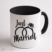 Just Married Ring Logo Coffee Mug thumb 1