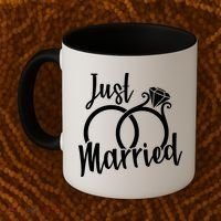 Just Married Ring Logo Coffee Mug thumb 2
