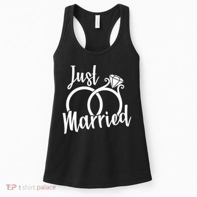 Just Married Ring Logo Women's Tank Top