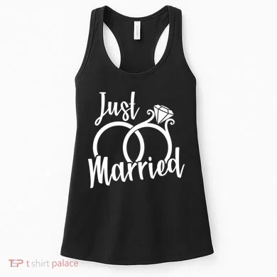 Just Married Ring Logo Women's Tank Top