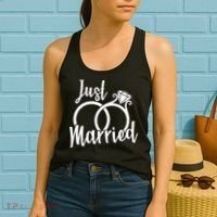 Just Married Ring Logo Women's Tank Top thumb 2