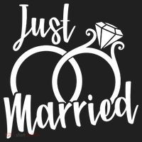 Just Married Ring Logo Hat thumb 2