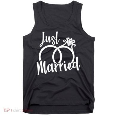 Just Married Ring Logo Tank Top